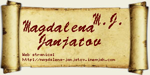 Magdalena Janjatov vizit kartica